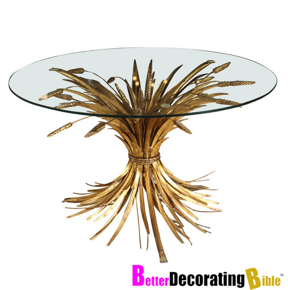 Buy It Now – Gold Sheaf Wheat Tables - BetterDecoratingBible