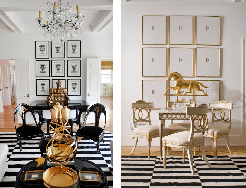 Featured Home: Black, White and Gold Themed DÃ©cor