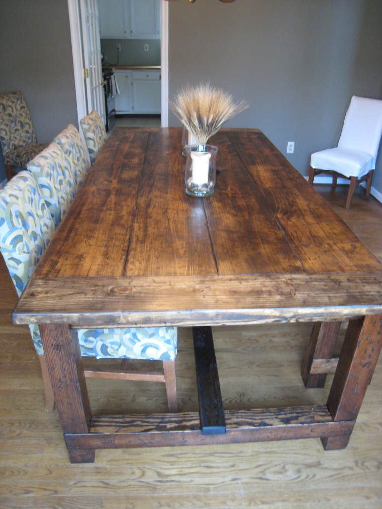 Rustic Farmhouse Dining Table Plans