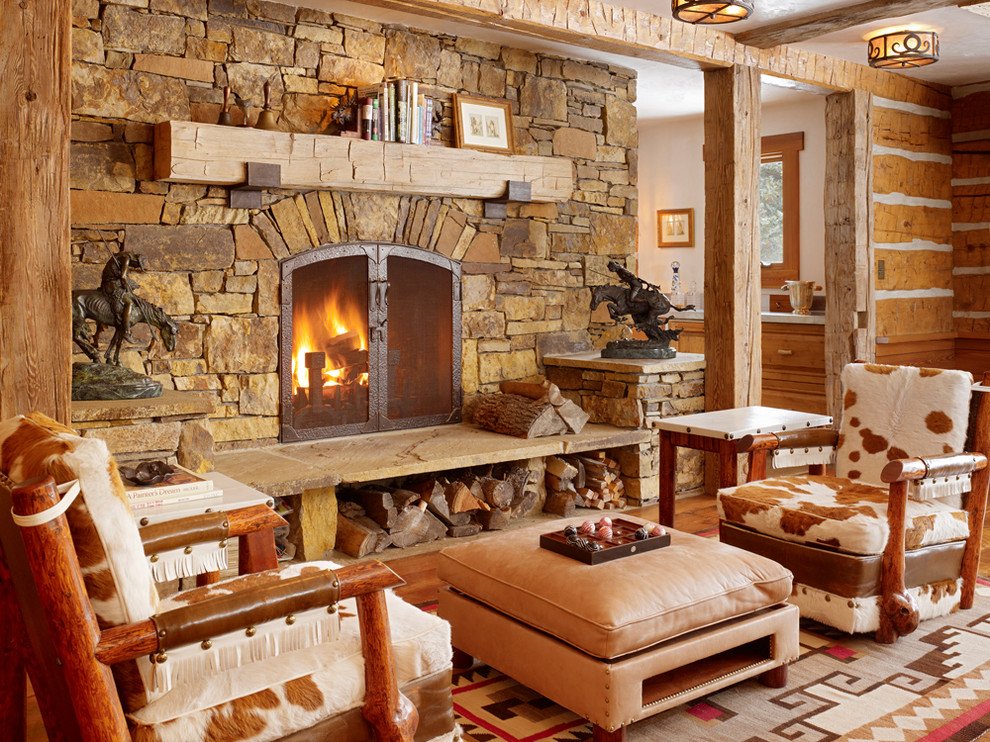 Get Cozy! - A Rustic Lodge Style Living Room Makeover