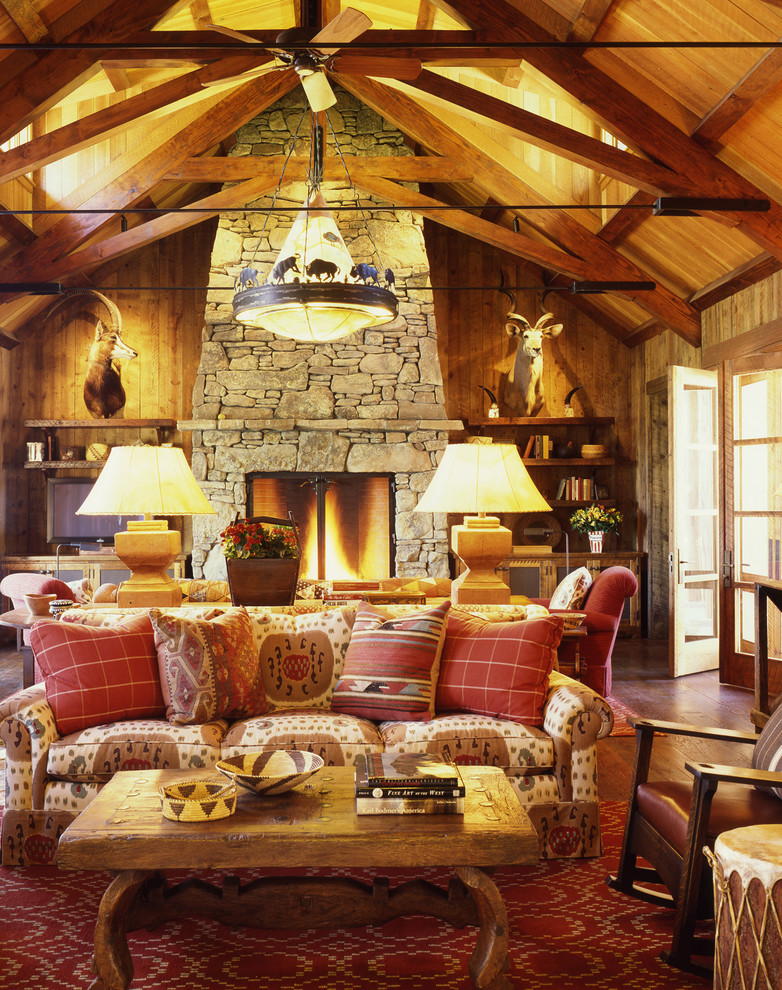 Get Cozy! - A Rustic Lodge Style Living Room Makeover