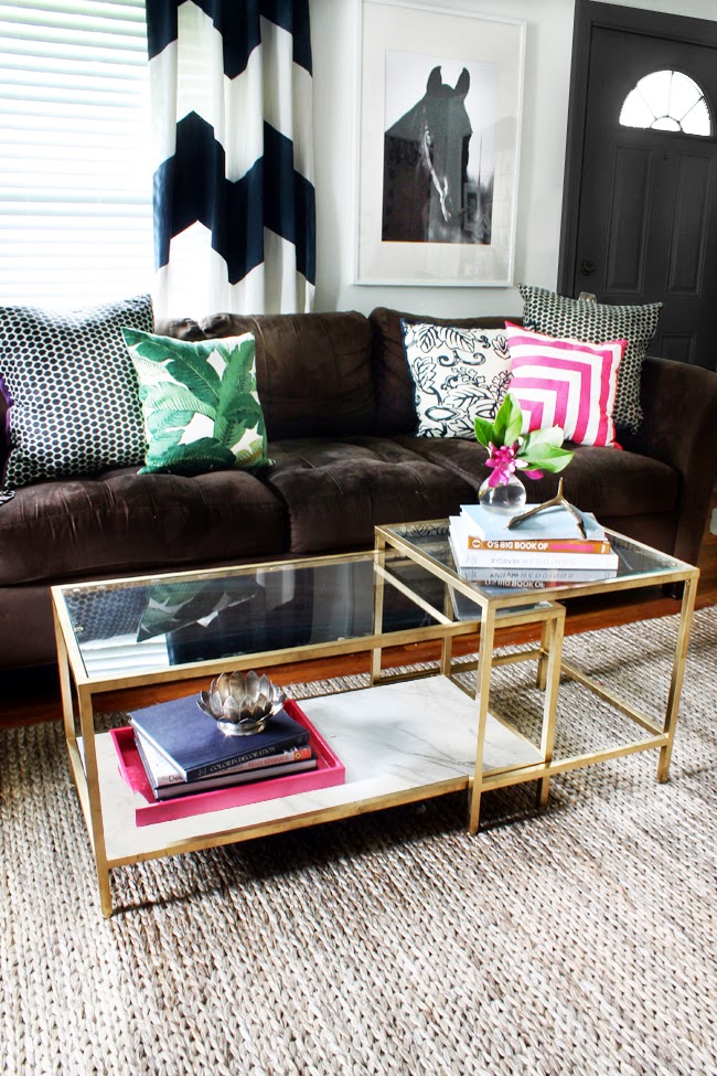 DIY Tuesday: Easy Gold Ikea Coffee Table Hack | BetterDecoratingBible