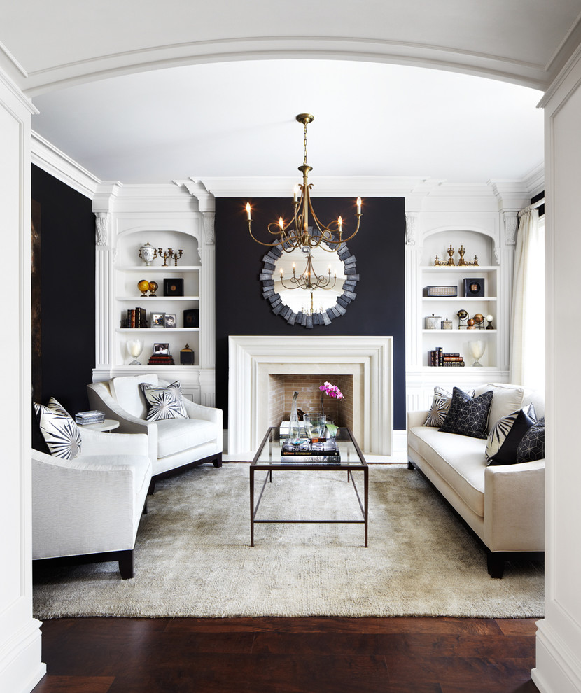 Black And Gold Living Room Black walls paint hardwood