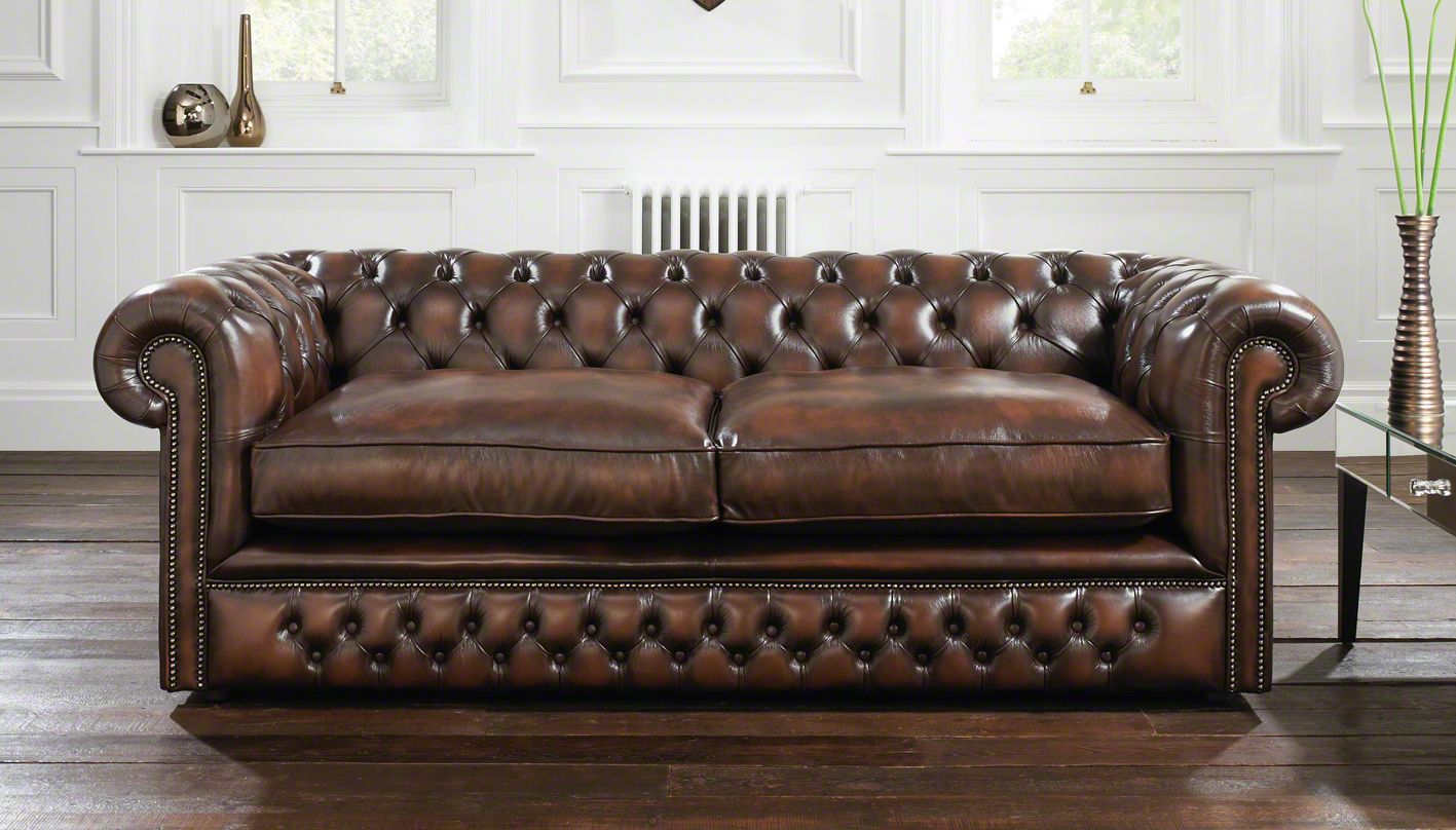 old leather chesterfield sofa