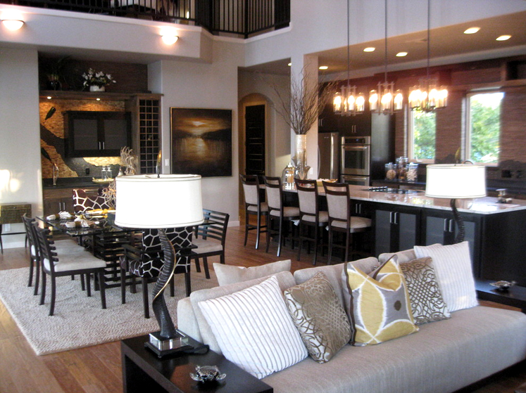 Decorating Open Plan Living Dining And, Open Concept Dining Room Ideas