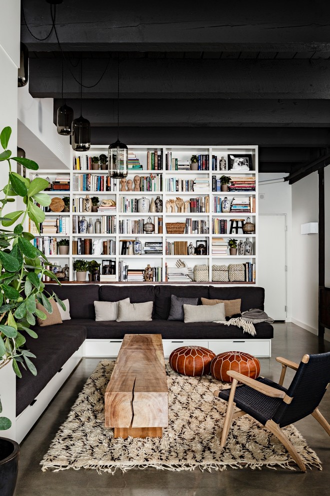 moroccan cube underneath sofa storage pull out shag rug better decorating bible blog interior design decor minimalist