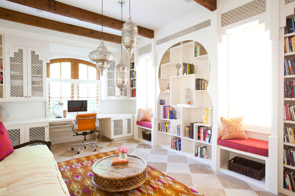 moroccan theme decorating eclectic-home-office (2)
