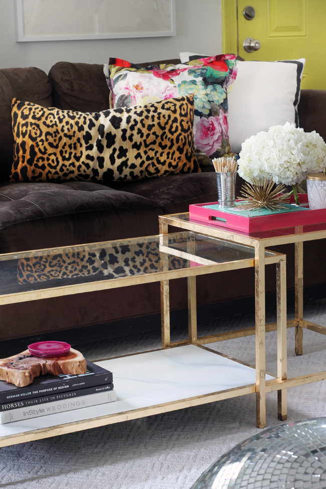 Easy Gold Coffee Table Hack