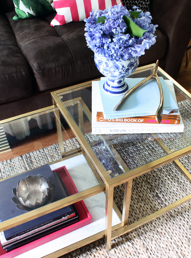 Easy Gold Coffee Table Hack