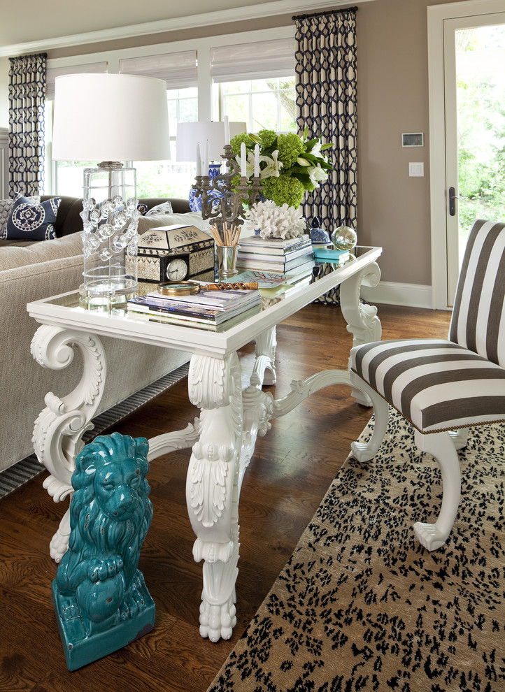 leopard rug eclectic-home-office