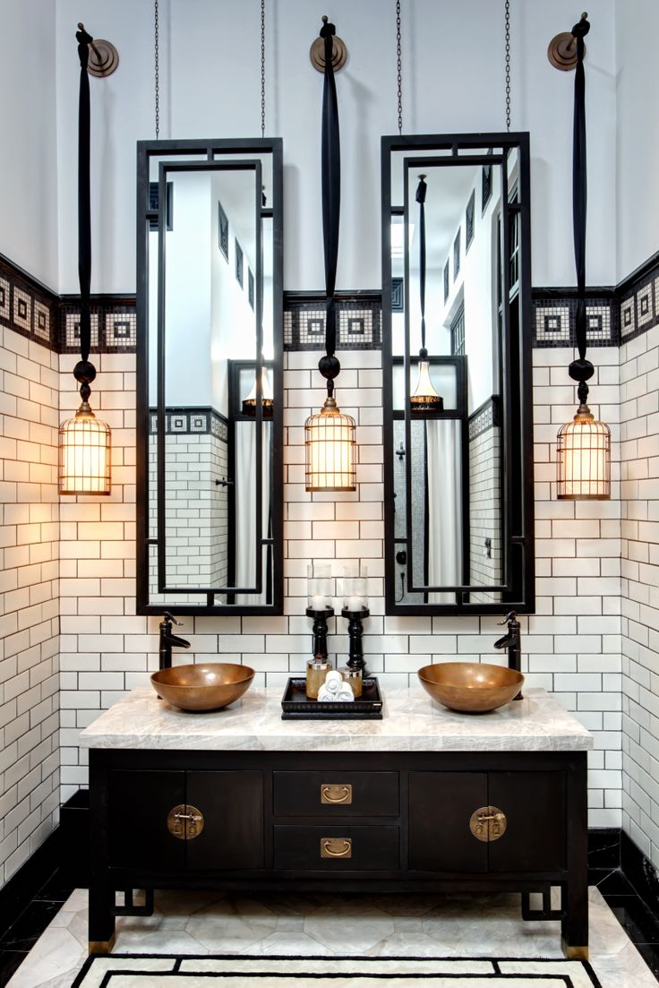 25 Black And Gold Bathroom Decor Ideas - DigsDigs