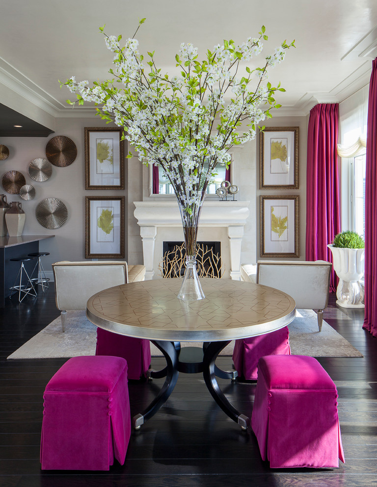 anothony michael interiors pink stols dining room summer decor ideas better decorating bible blog