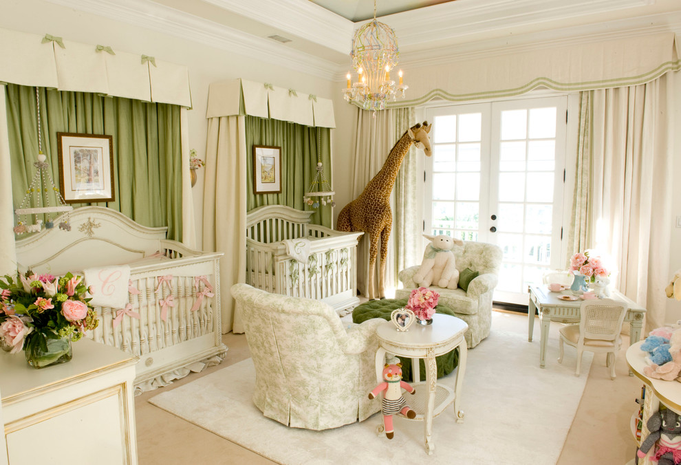 babys room mariah carey green apple walls curtains furniture french toile better decorating bible blogTraditional-Nursery