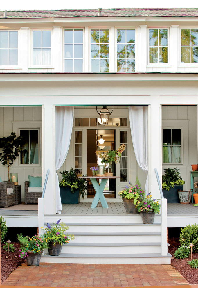 outdoor curtains decor front Farmhouse-Porch