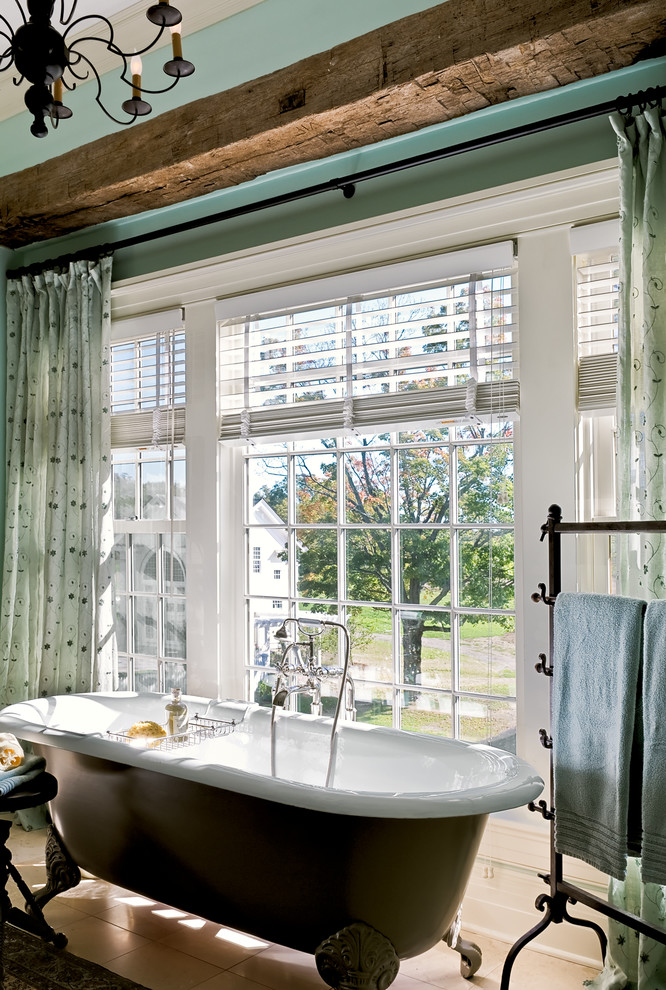 venetian blinds country Traditional-Bathroom