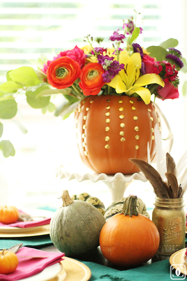 pumpkin fall home decor ideas thanksgiving halloween home dining table