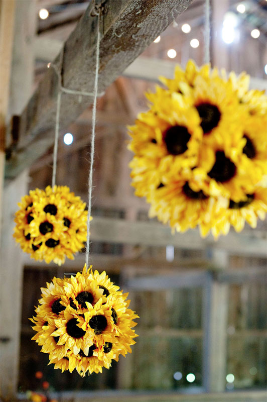 sunflower balls diy decor idea fall porch better decorating bible blog easy cheap