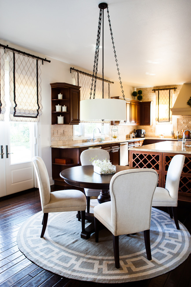 dining room circle rug studded dining chairs better decorating bible blog interior design kitchen dark laquered hardwood floors