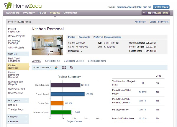 home zada home management app organizing tool inventory maintenance finances home improvement furnace online file easy keep track refinancing insurance claim store your info property listing protection online file easy keep track remodeling budget