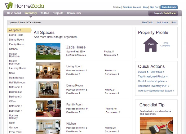 home zada home management app organizing tool inventory maintenance finances home improvement furnace online file easy keep track refinancing insurance claim store your information property listing protection online file easy keep track insurance 9