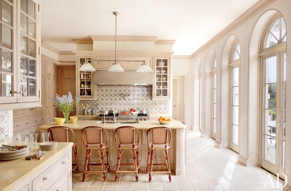 traditional-kitchen-david-easton-inc-palm-beach-florida retro french style kitchen brick floor better decorating bible blog