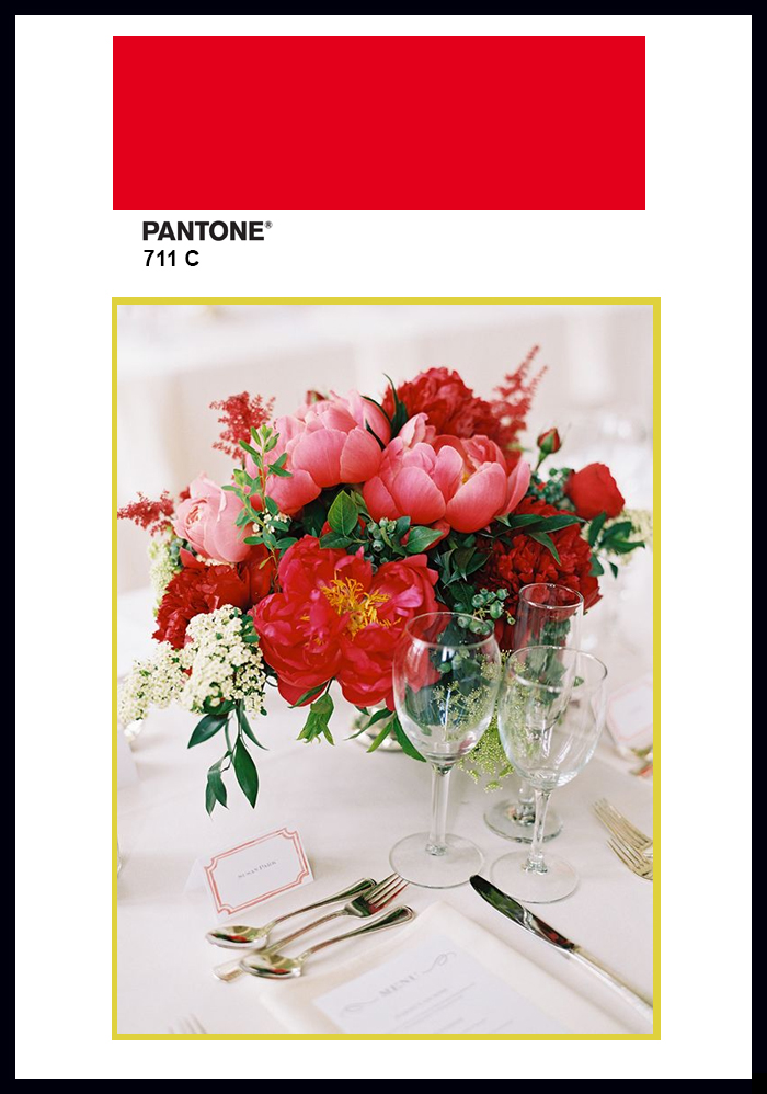 pantone decor 2015 color trends flowers aurora red decor