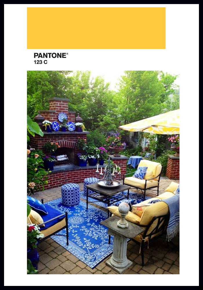 pantone yellow decor color trends 2015 patio furniture