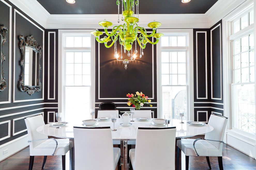 black dining room white modling ideas easy