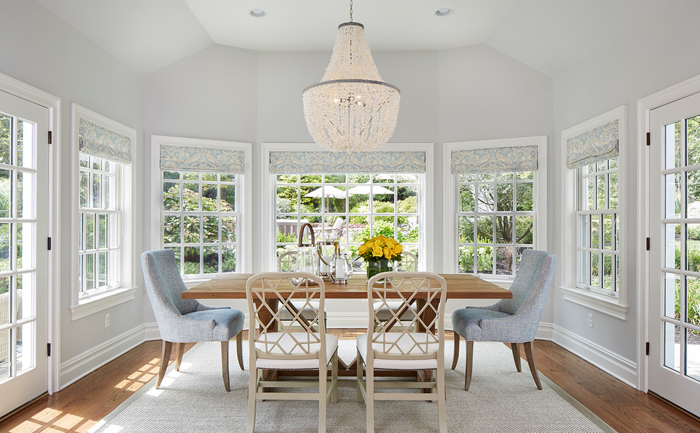 dining room sky blue decor ideas country style