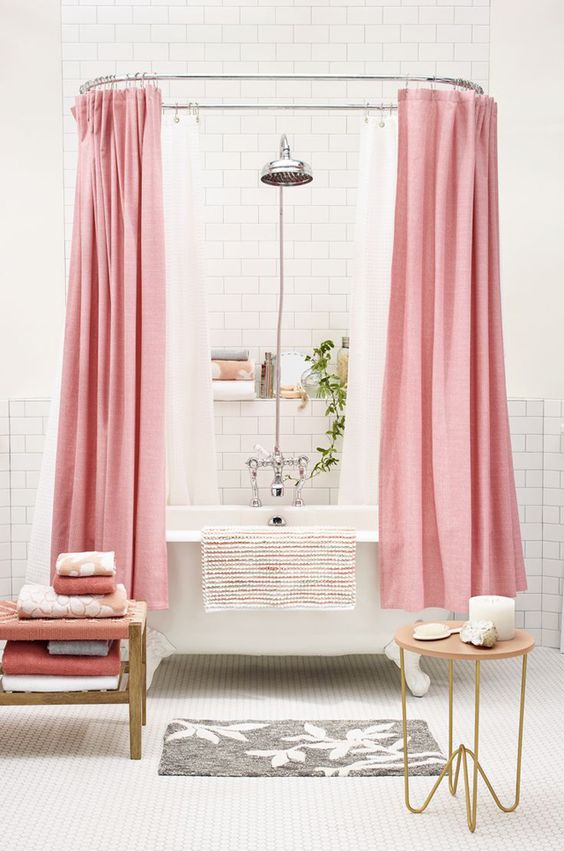 pink bathroom reno