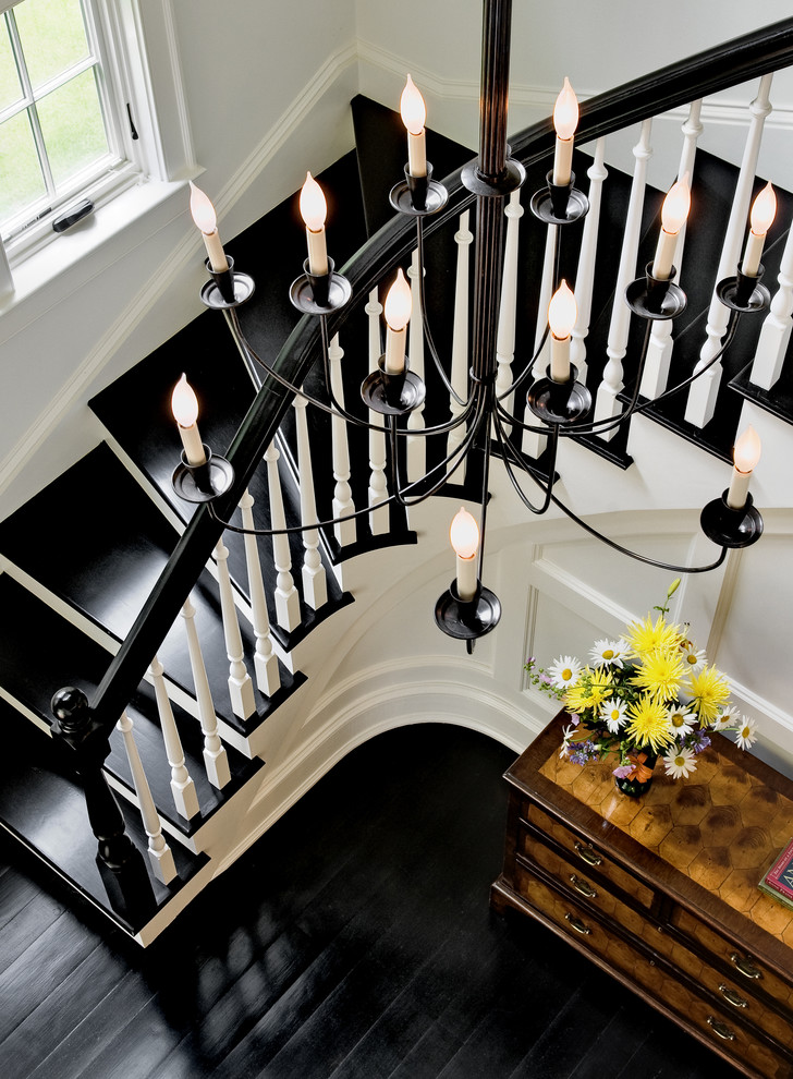 black stairs makeover