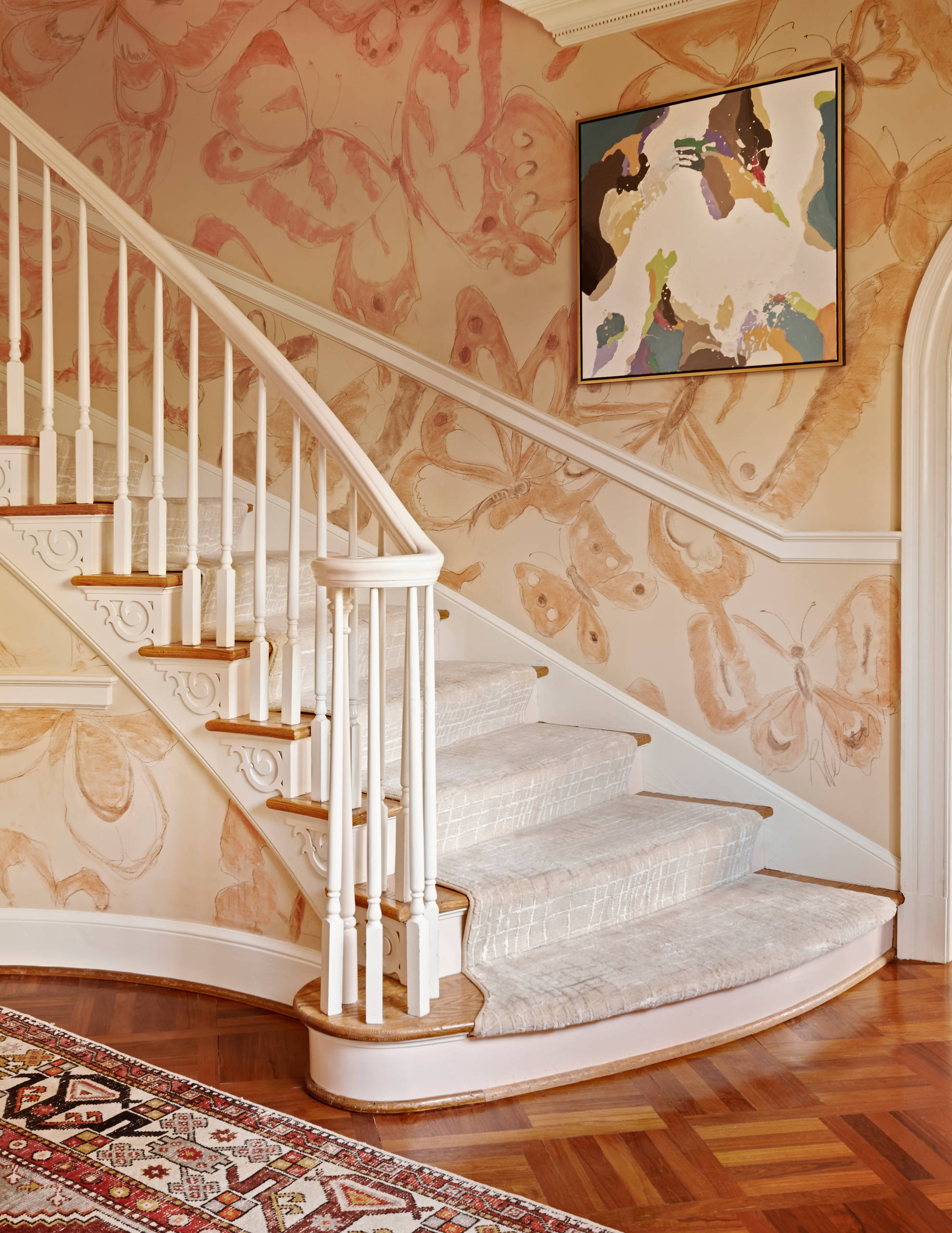 staircase moldings makeover ideas