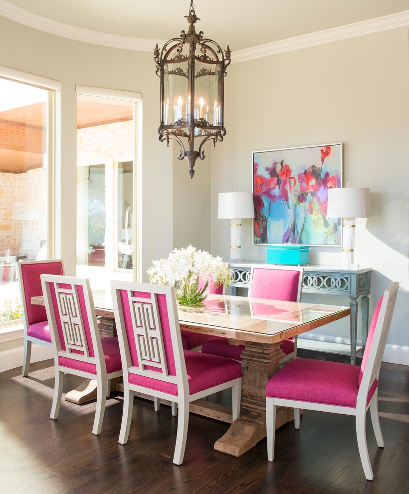 pink dining room decorating ideas
