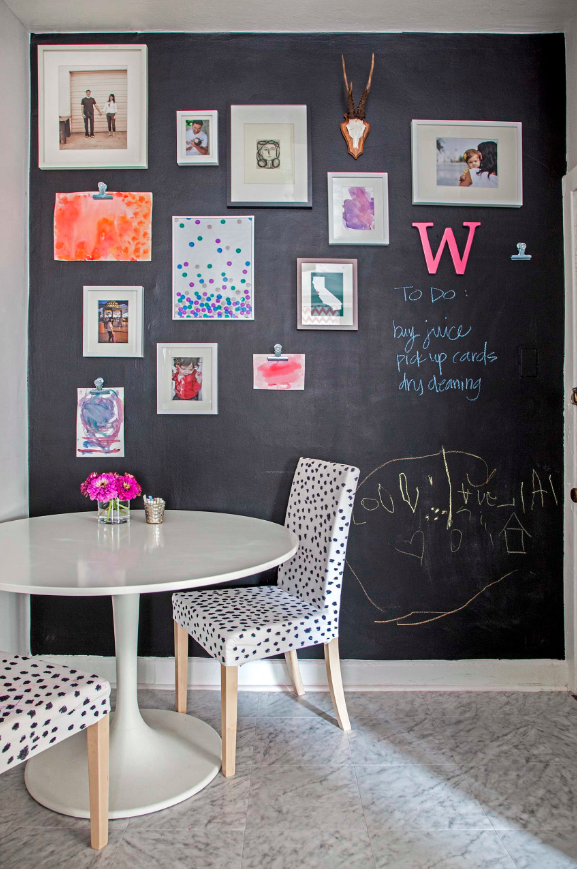 chalkboard-wall-diy-project-how-to-kitchen-decorating-ideas-black-paint-draw