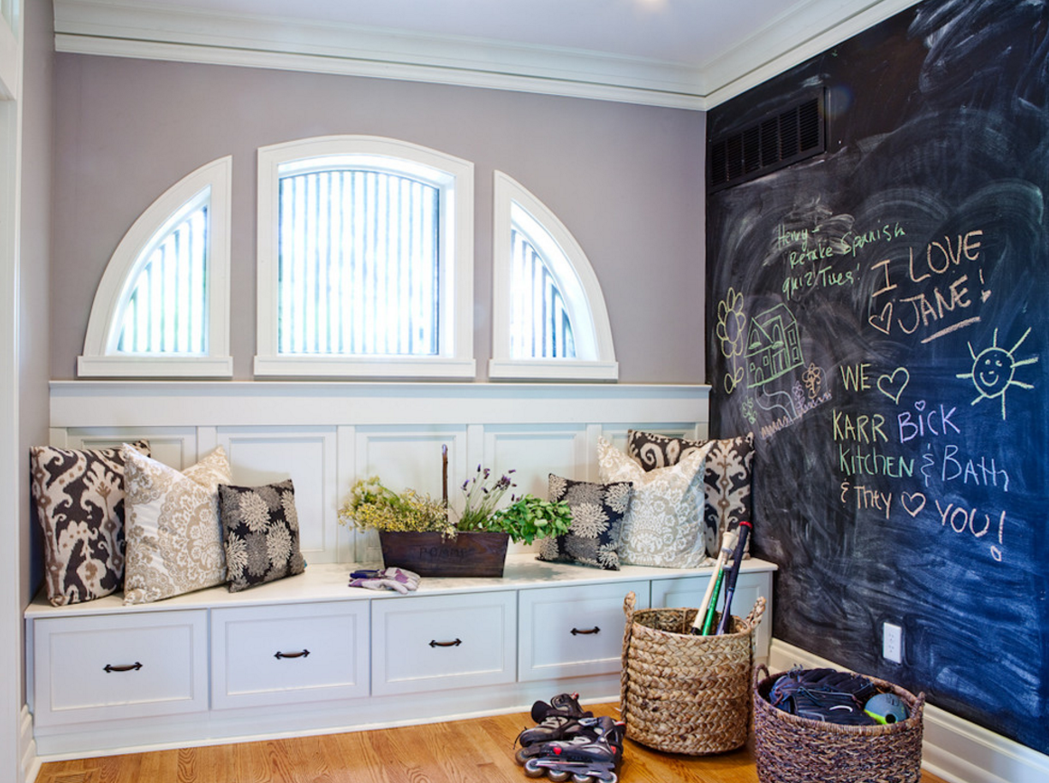 Kids Chalkboard Art Wall~How to turn a textured wall into a smooth