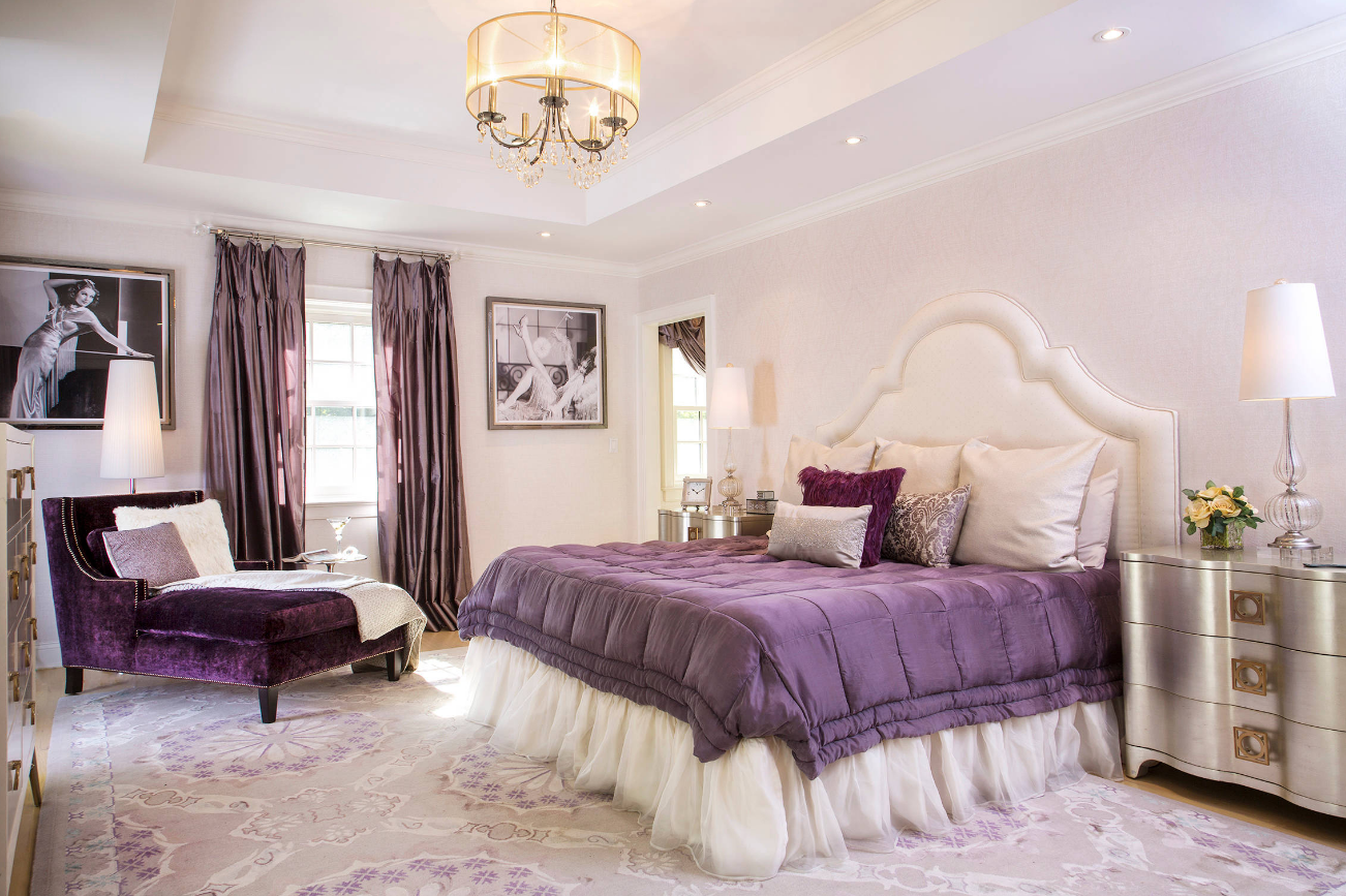 glamorous-purple-bedroom-decor