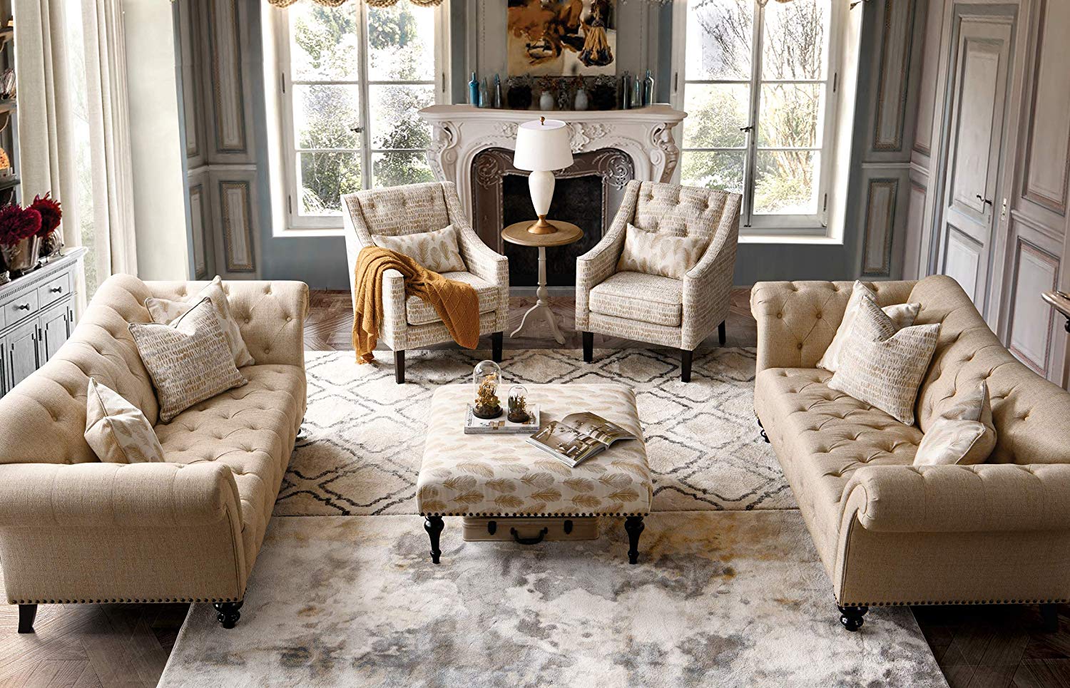 living room design ideas vintage sofas