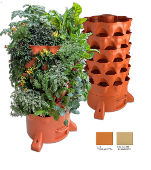 vertical garden tower planter for planting on your balcony